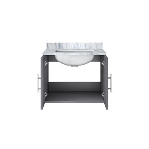 Grigio scuro 24 pollici. L X 22 Pollici Mobile da Bagno con Top in Marmo di Carrara - Product Image 6