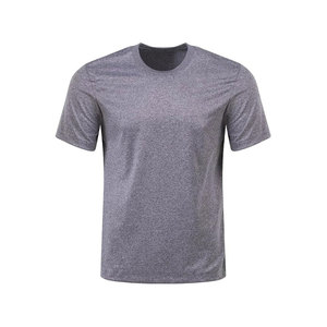 T-shirt homme en coton à manches courtes et col rond, couleur unie, coupe classique, décontracté, vente chaude, design vierge, séchage rapide, respirant - Product Image 5