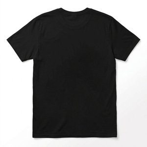 Camisetas de Cuello Redondo para Hombre, al por Mayor, con Logotipo Personalizado, Negras, de Alta Calidad, de Algodón y Poliéster, Transpirables, Estilo Urbano, Artículos de Alta Rotación - Product Image 2