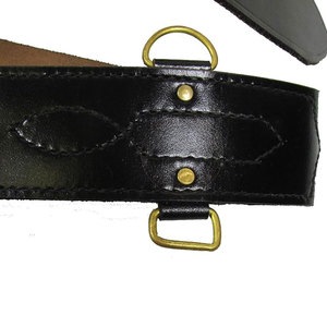 Ceinture élégante et décontractée en cuir de vachette Sam Browne avec boucle en acier au design durable et respectueux de l'environnement et finition lisse pour les événements spéciaux - Product Image 6