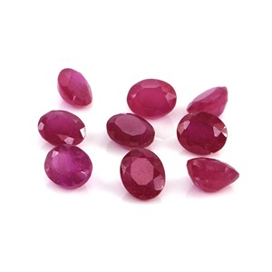 Rubis naturels de Bangkok, ovales calibrés 3x4mm, pierres précieuses facettées naturelles, prêtes à l'emploi pour la création de bijoux - Product Image 3