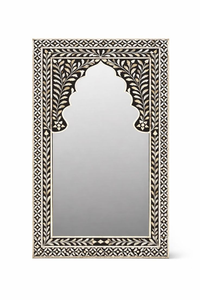 Miroir mural en os naturel 100% fait main, design moderne de luxe, personnalisé pour une utilisation directe en Inde - Product Image 2