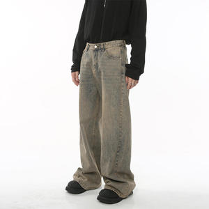 MEESAM Jeans de Mezclilla para Hombre y Mujer, 100% Algodón, Secado Rápido, Varios Colores, Corte Regular, Estilo Vintage Lavado, Rectos, para Invierno - Product Image 4