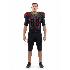 Uniforme de football américain sur mesure OEM Elite pour hommes, jersey et pantalon sublimés en Cordura Poly extensible 350GSM avec nom d'équipe - Product Image 1