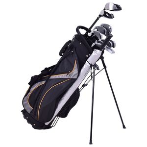 <b>Golf</b> Stand <b>Bag</b> 9 Inch Carry Divider with Zippered Pockets Silicone Material Portable Sports Storage for <b>Golf</b> <b>Clubs</b> - Product Image 3