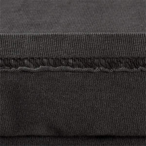 T-shirt vierge de haute qualité en coton épais, T-shirt surdimensionné noir et blanc pour hommes - Product Image 5