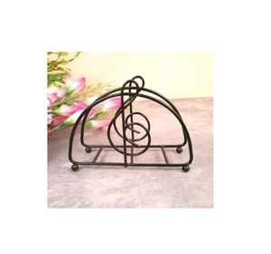 High Demanding White Powder Coated Napkin Holder Handmade Tissue Holder Stylish Classic Indian <b>Table</b> Top Metal Napkin - Product Image 5