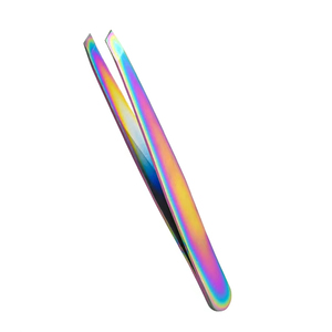 Pinza para Cejas y Pestañas con Punta Inclinada, Pinza para Bigote, Pinza para Cabello, Acero Inoxidable, Herramientas Especiales Duraderas Hechas en Pakistán - Product Image 2