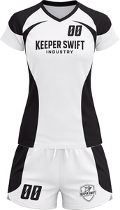 Tenue de volley-ball SpikeStorm Pro AeroSpike Elite, kit de volley-ball ThunderHit Premium, 100 % polyester, impression par sublimation intégrale - Product Image 2