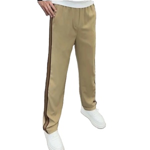 ¡Novedad de 2025! Pantalones de chándal informales de lana Polar con puños, pantalones forrados de lana con Cintura elástica de Color sólido, pantalones deportivos cálidos de pierna recta - Product Image 1