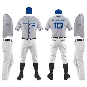 Ensemble de maillots de baseball personnalisés pour hommes, bleu marine turquoise, manches courtes, polyester sublimé respirant, toutes saisons, taille adulte - Product Image 5