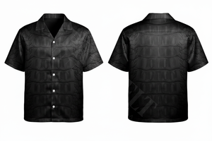 Chemise boutonnée à manches courtes avec imprimé crocodile personnalisé, mode décontractée, respirante, élégante, streetwear, vêtements de plage, chemises habillées - Product Image 2