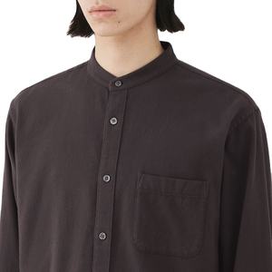 Camisa de Cuello Mao para Hombre, Estilo Coreano, Color Sólido, Informal de Negocios, Formal, al por Mayor, Personalizable - Product Image 4