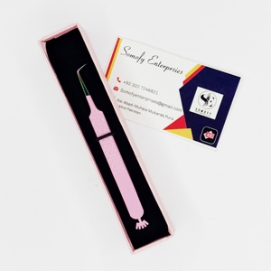 Pince à épiler antistatique Somofy Enterprises 90 degrés en acier inoxydable ultra-fine, la plus vendue, haute qualité, vente en gros, personnalisable - Product Image 4
