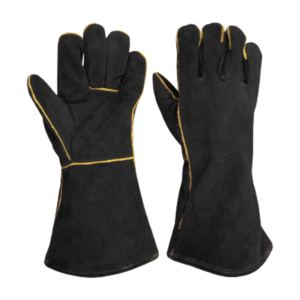 Gants de soudage en cuir de qualité supérieure certifiés CE, résistants à la chaleur, antidérapants, durables, réfléchissants, sans latex pour la sécurité - Product Image 1