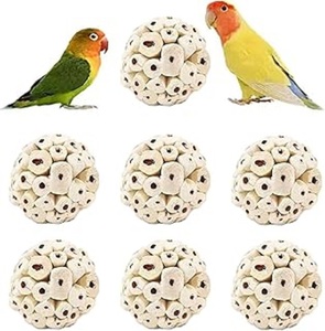 Juguete de masticación para pájaros Sola Atta Ball, juguete de entrenamiento y ejercicio para pájaros - Product Image 4