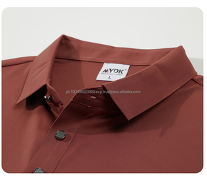 Polo de sport de golf personnalisé de haute qualité, à séchage rapide, uni, en coton et polyester, désodorisant, respirant, anti-odeurs - Product Image 3