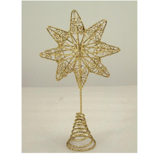 ดาวประดับต้นคริสต์มาสสีทองน้ำตาล สำหรับตกแต่งบ้านในวันคริสต์มาส - Product Image 2