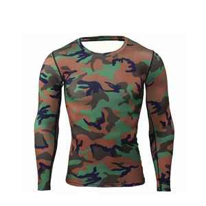 Hot Selling Rush Guard <b>Men</b> Custom Size Comfortable <b>Compression</b> Fitness Rash Guard Long Sleeve <b>Men</b> BJJ MMA <b>Compression</b> Rash Guard - Product Image 2