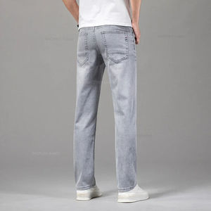 Jean en denim pour homme, coupe décontractée, fermeture éclair, personnalisable avec votre logo, prix abordable, faible MOQ, collection 2026 – Meilleures ventes - Product Image 4