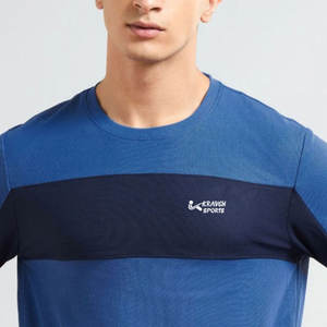 Camiseta de yoga para hombre, material totalmente transpirable y de secado rápido, 100% algodón, ropa deportiva para gimnasio, corte ajustado personalizado. - Product Image 4