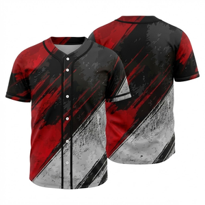 Camiseta de Béisbol Personalizada para Hombre y Jóvenes, Transpirable, de Poliéster, con Impresión por Sublimación, Uniforme de Equipo, para Práctica y Juego - Product Image 1