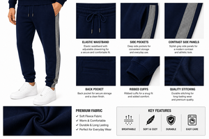 Conjunto Deportivo Informal de Moda para Hombre, Diseño Personalizado, Estilo Urbano, Sudadera Holgada y Pantalones Deportivos, Conjuntos Deportivos Holgados para Hombre - Product Image 5