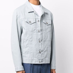 Fashion Casual Men Winter Jeans <b>Jacket</b> 100% Cotton Quick Dry Breathable Eco-Friendly Streetwear <b>Lightweight</b> Long Sleeve Trendy - Product Image 3