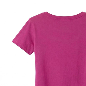 T-shirts pour femmes à col rond classique, personnalisés, teints unis, 100% coton, respirants, écologiques - Product Image 5
