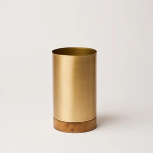 Enfriador de Vino de Acero Inoxidable de Lujo con Base de Madera, Enfriador de Champán Moderno, Cubitera para Decoración de Bar en Casa - Product Image 1