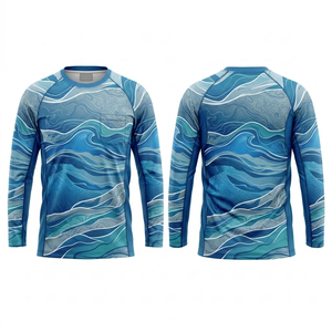 Nouveauté 2026 – Maillots de pêche en polyester 100 % fabriqués en usine, style sublimation, coupe-vent, vente chaude, vêtements de pêche en gros - Product Image 5