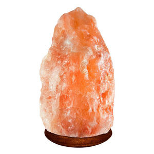 Lampe de sel rose de l'Himalaya de qualité supérieure, éclairage d'appoint en cristal naturel avec texture de pierre distinctive, base en bois élégante et personnalisable - Product Image 5