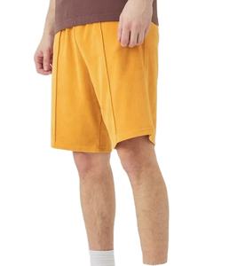 Pantalones cortos informales cómodos y transpirables de calidad superior para hombre, ropa activa de verano de secado rápido, color amarillo a la moda, patrón sólido - Product Image 1