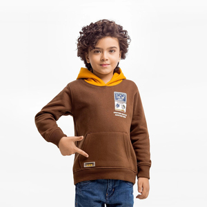 Sudadera con Capucha Personalizada para Niños, Sudadera de Mezcla de Algodón, Manga Larga, con Capucha, Estilo Invernal, Proveedor Mayorista OEM ODM - Product Image 1