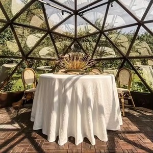 Solid Color Linen Cotton <b>Tablecloths</b> Custom Size Wholesale Lot for Events Weddings Parties Hotels - Product Image 1