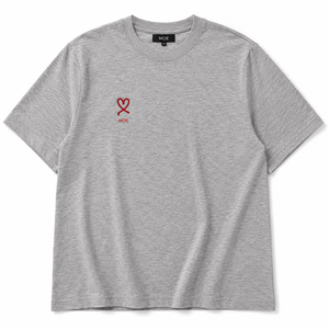 Womens Oversized Drop Shoulder Tee Customizable Branding Embroidered women's shirt Heart Logo Loose Fit All Seasons Cotton Shirt - Product Image 2