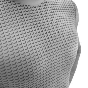 <b>Men's</b> Gray Textured Long Sleeve Athletic Compression Shirt Slim Fit Crew Neck <b>Base</b> <b>Layer</b> Training Top for Gym Fitness Workout - Product Image 2