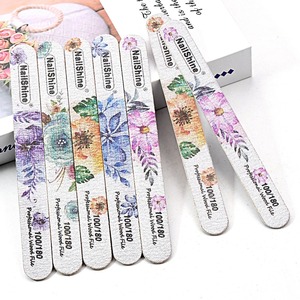 LANGMA Juego de 25 Limas de Uñas de Cristal, Profesionales, Grano 100, Diseño Floral de Una Sola Cara, Desechables y Lavables, para el Cuidado de las Uñas - Product Image 5