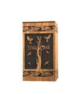 โกศไม้สำหรับงานศพของมนุษย์ทำด้วยมือสำหรับโกศชายและหญิง - Product Image 6