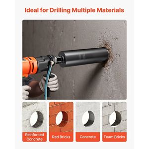 Punta da trapano a carotaggio da 4 pollici di diametro, 14 pollici di profondità di foratura, filettatura interna da 1-1/4 pollici-7, saldatura ad alta precisione per muratura e cemento - Product Image 4