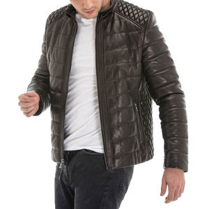 Fashionable New Quality <b>Men</b> <b>Leather</b> <b>Jacket</b> with Stand Collar Customized Street Style Genuine <b>Leather</b> Made <b>Men</b> Winter <b>Jackets</b> - Product Image 5