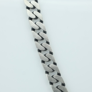 ขายส่งสร้อยเงินแท้ 925 สำหรับผู้ชาย คุณภาพสูง ขนาด 3/4/5/6 มม. แบบแบนโค้ง Cuban Link Chain สไตล์ไมอามี่ ฮิปฮอป - Product Image 4