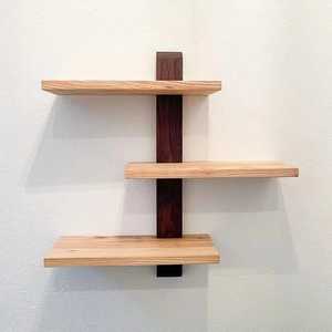 Single Tier Wooden <b>Corner</b> Floating Shelf Set Wall Mounted L Shaped Storage Display Shelves Heavy Duty Metal <b>Bracket</b> Plant - Product Image 6