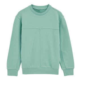 เสื้อสเวตเตอร์คอกลมสีพื้นถักจากผ้าฝ้ายแบบสวมใส่ได้ทั้งชายและหญิง สไตล์ลำลองสำหรับฤดูใบไม้ร่วง ทรงปกติ - Product Image 4