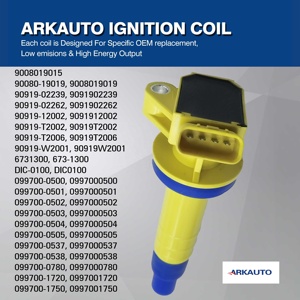 คอยล์จุดระเบิด ARKAUTO Performance รุ่น UF247 90919-02239 90919-02262 สำหรับรถยนต์ TOYOTA CELICA COROLLA MATRIX MR2 SPYDER เครื่องยนต์ <span class=keywords><strong>1.8</strong></span> L4 1ZZ - Product Image 4