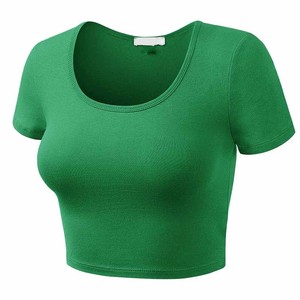 Camiseta corta antiarrugas para mujer, de primera calidad, transpirable, informal, con los últimos diseños, en oferta, hecha a medida. - Product Image 4