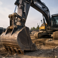 Excavatrice sur chenilles Hyundai 305LC-9T d'occasion, 30 tonnes, origine Corée, moteur, boîte de vitesses, pompe, PLC pour travaux miniers, modèle 2020