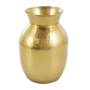 Modern Handmade Brass Tabletop <b>Vase</b> Decorative Centerpiece for Wedding Events Banquet Decoration Fine Metal <b>Vases</b> - Product Image 1