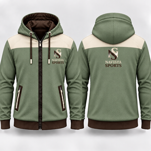 Sweat à capuche unisexe en molleton avec impression numérique par sublimation intégrale, design zippé, idéal pour l'hiver et le streetwear, éco-responsable - Product Image 6