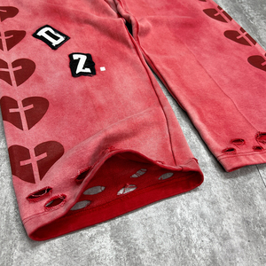 Pantalones deportivos de felpa francesa personalizados de alta calidad con estampado y corte holgado informal, estilo urbano. - Product Image 5